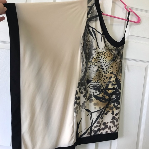 One Shoulder Leopard Dress - Picture 3 of 5